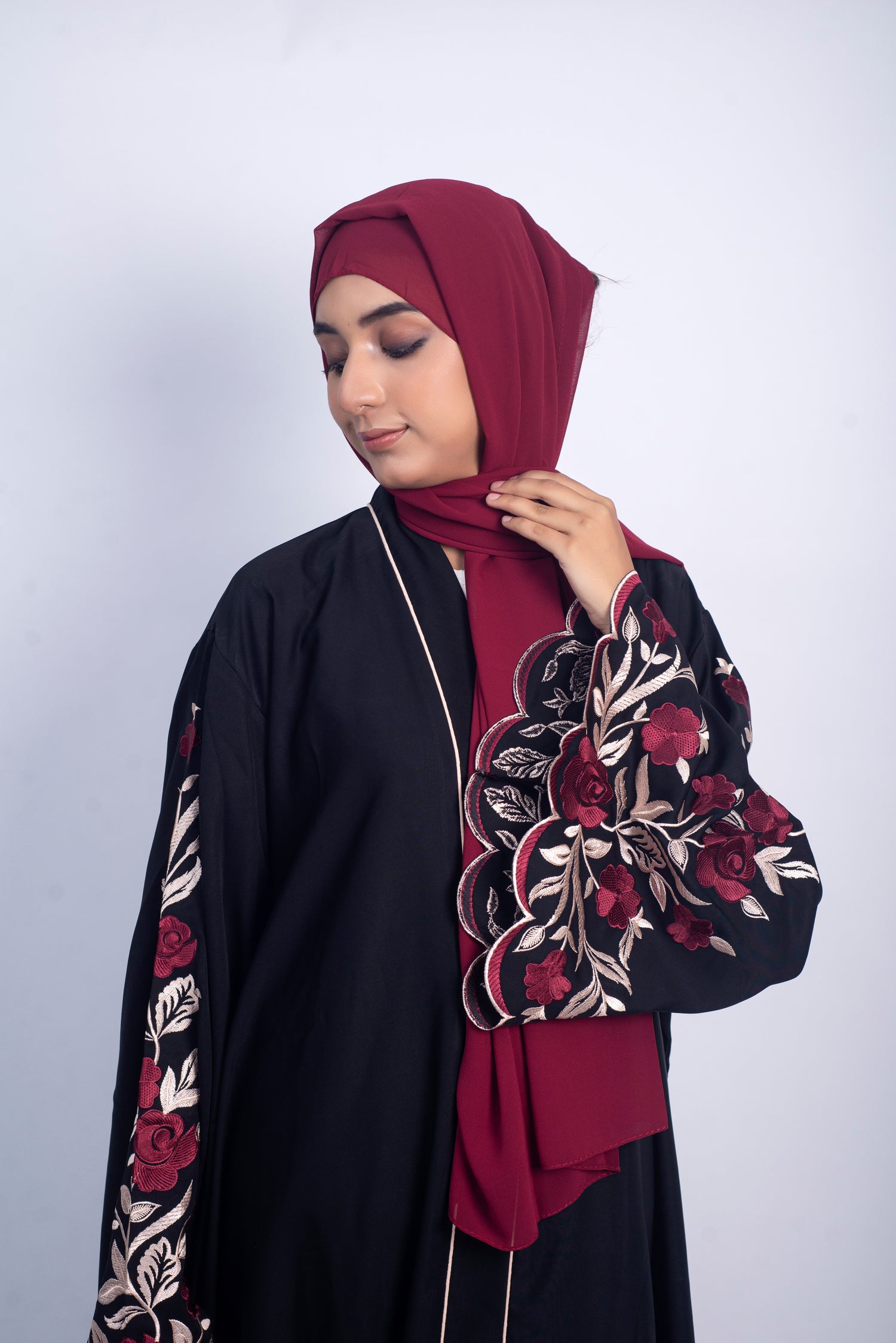 Meadows Abaya Black Series (Off White) With Free Delivery