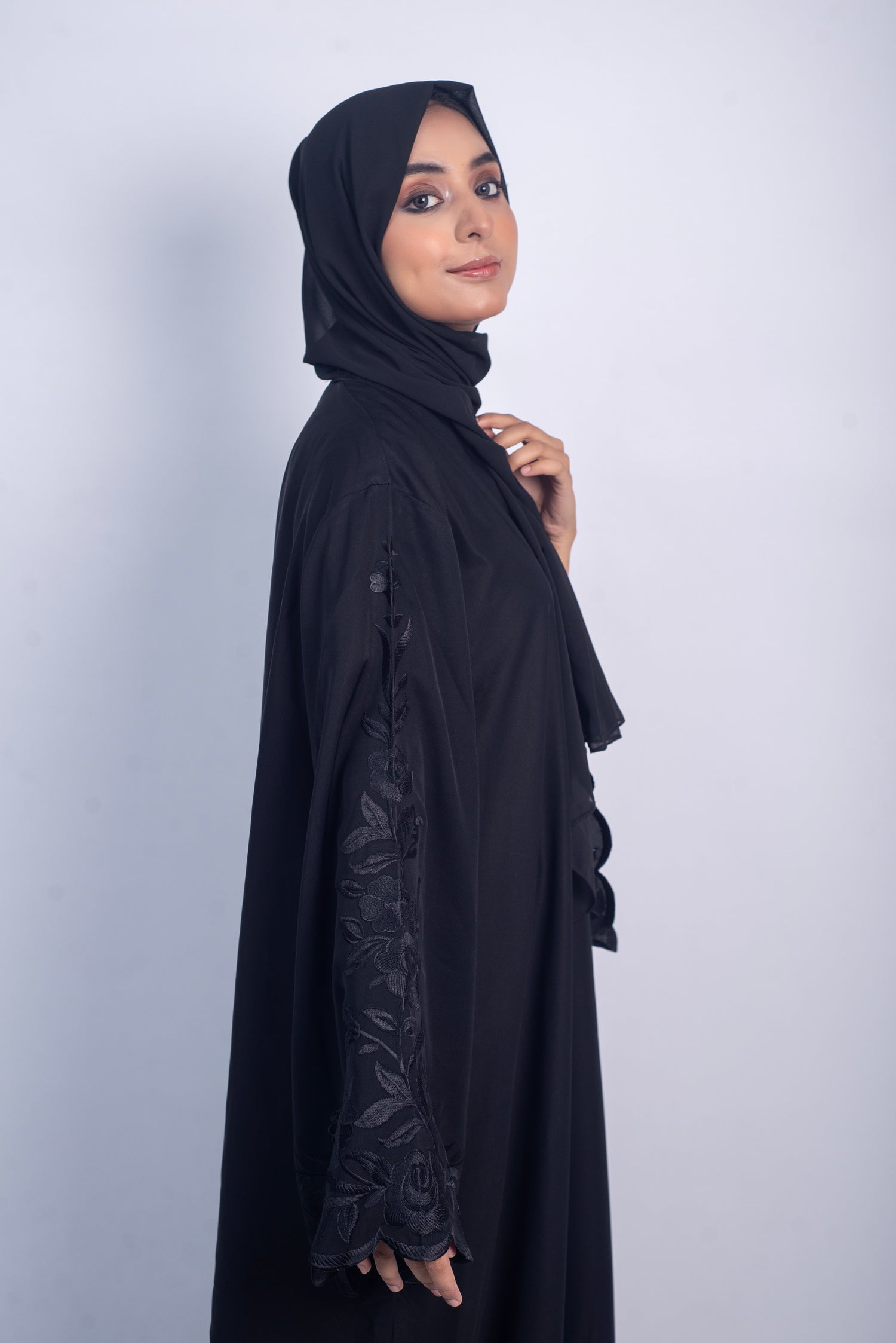 Meadows Abaya Black Series (Black) With Free Delivery