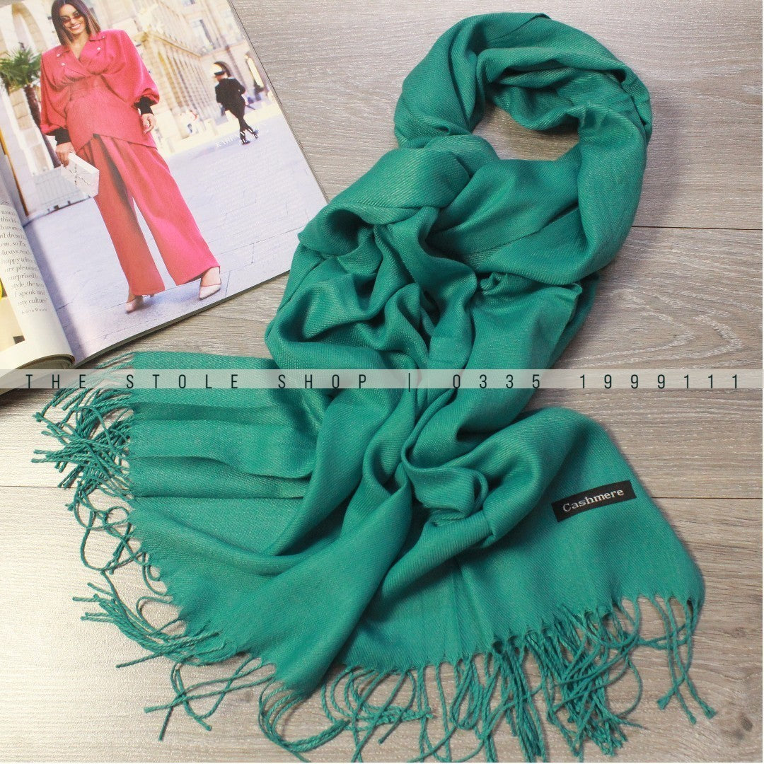 Plain Winter Cashmere Hijab – Sea Green