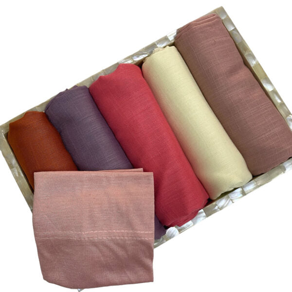 “Blushing Petal” Premium Turkish (Regular Width) Hijab Bundle