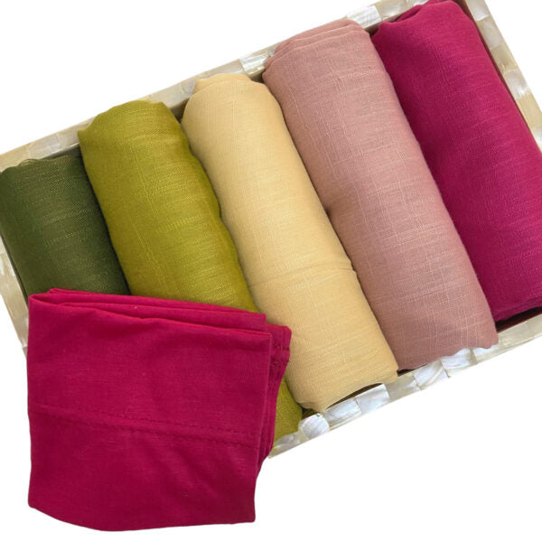 “Jade Bloom” Premium Turkish (Regular Width) Hijab Bundle