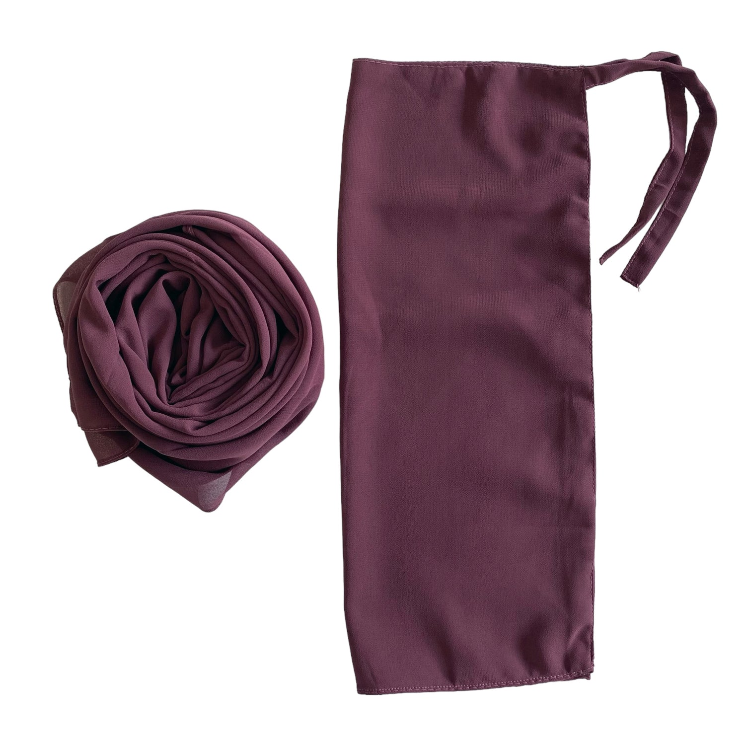 Matching Hijab & Niqab Sets - Old Mauve