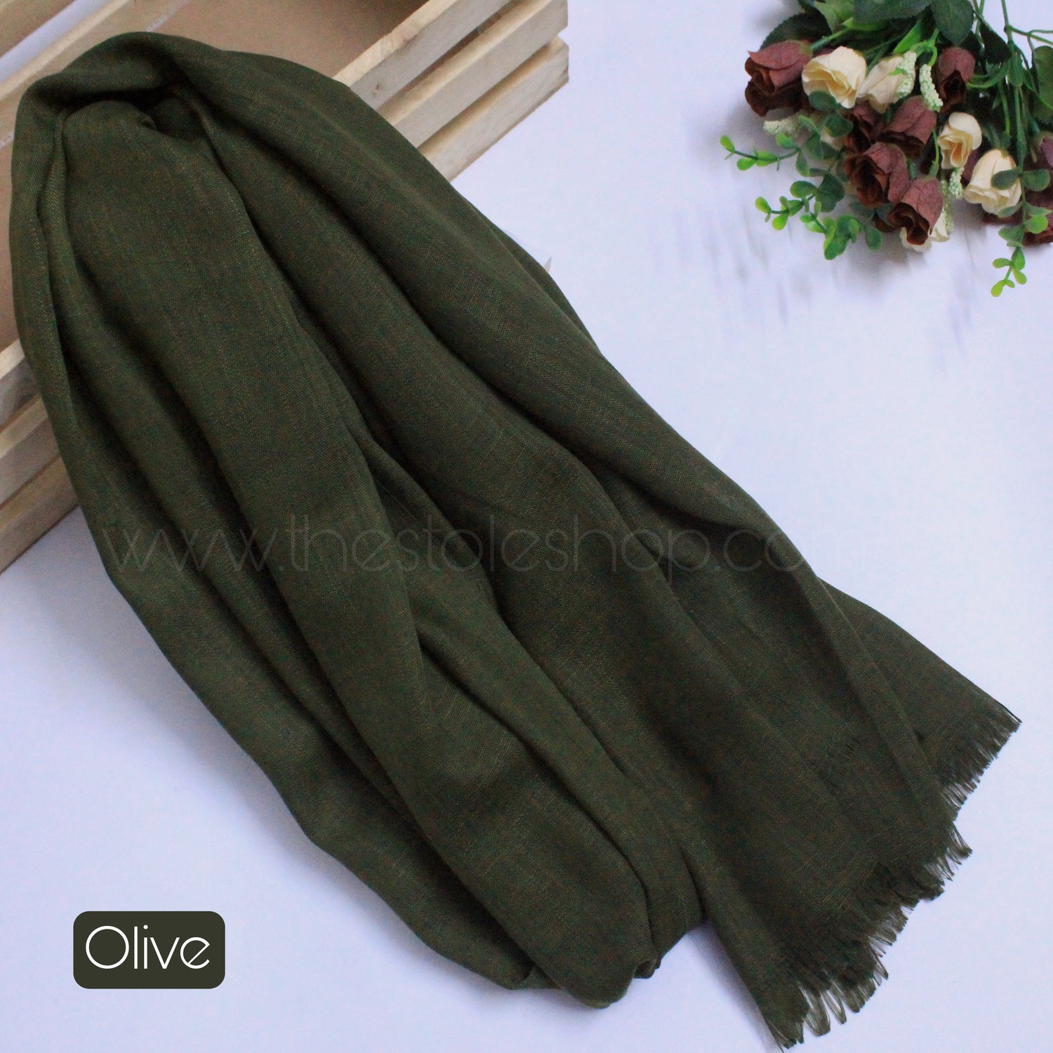 Premium Turkish – Slub Textured (Regular Width) – Olive