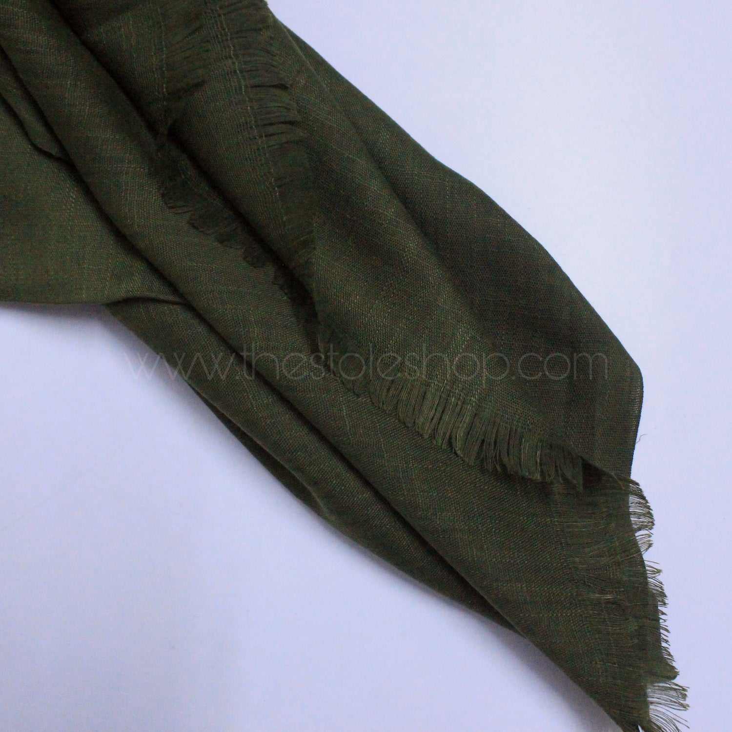 Premium Turkish – Slub Textured (Regular Width) – Olive