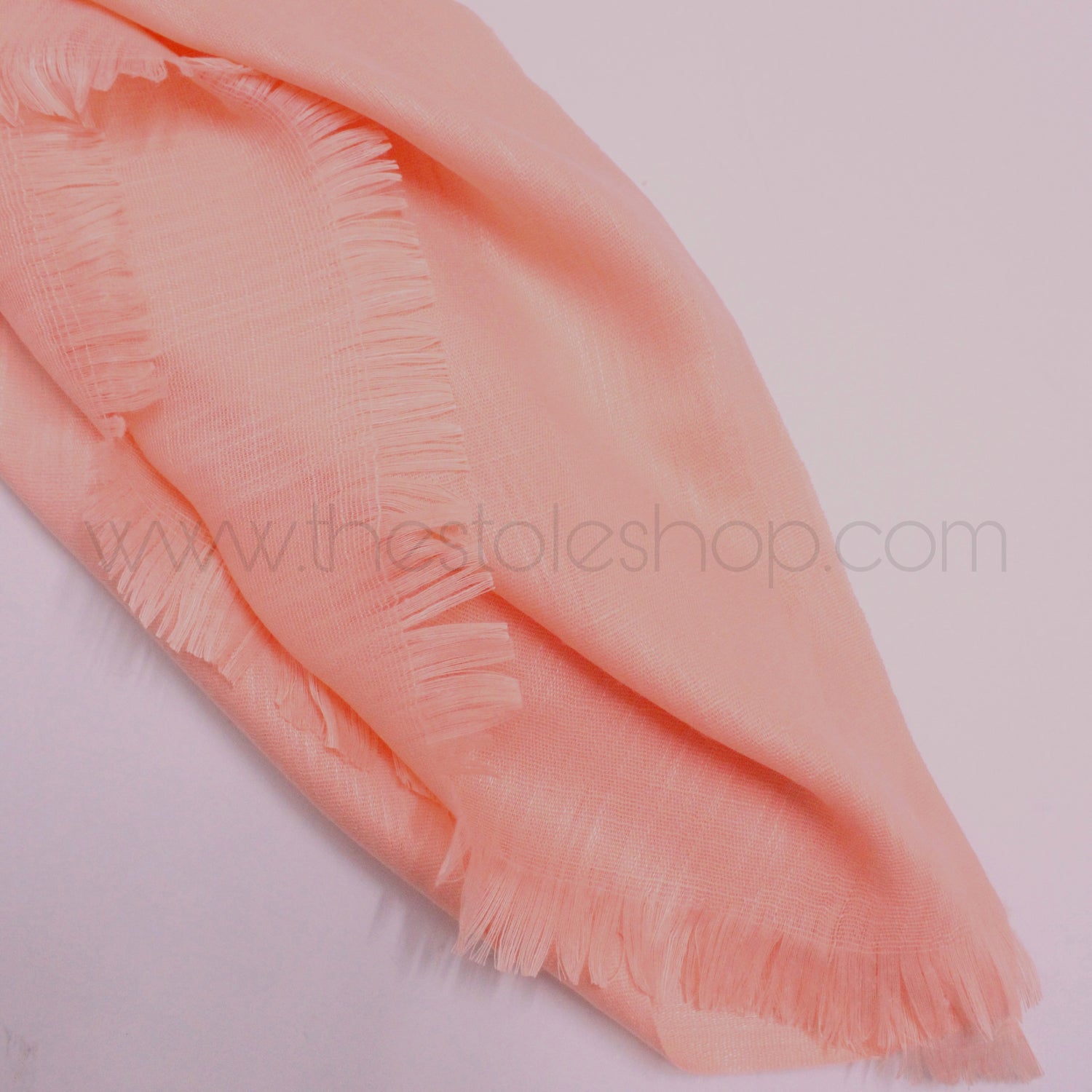 Premium Turkish – Slub Textured (Regular Width) – Peach