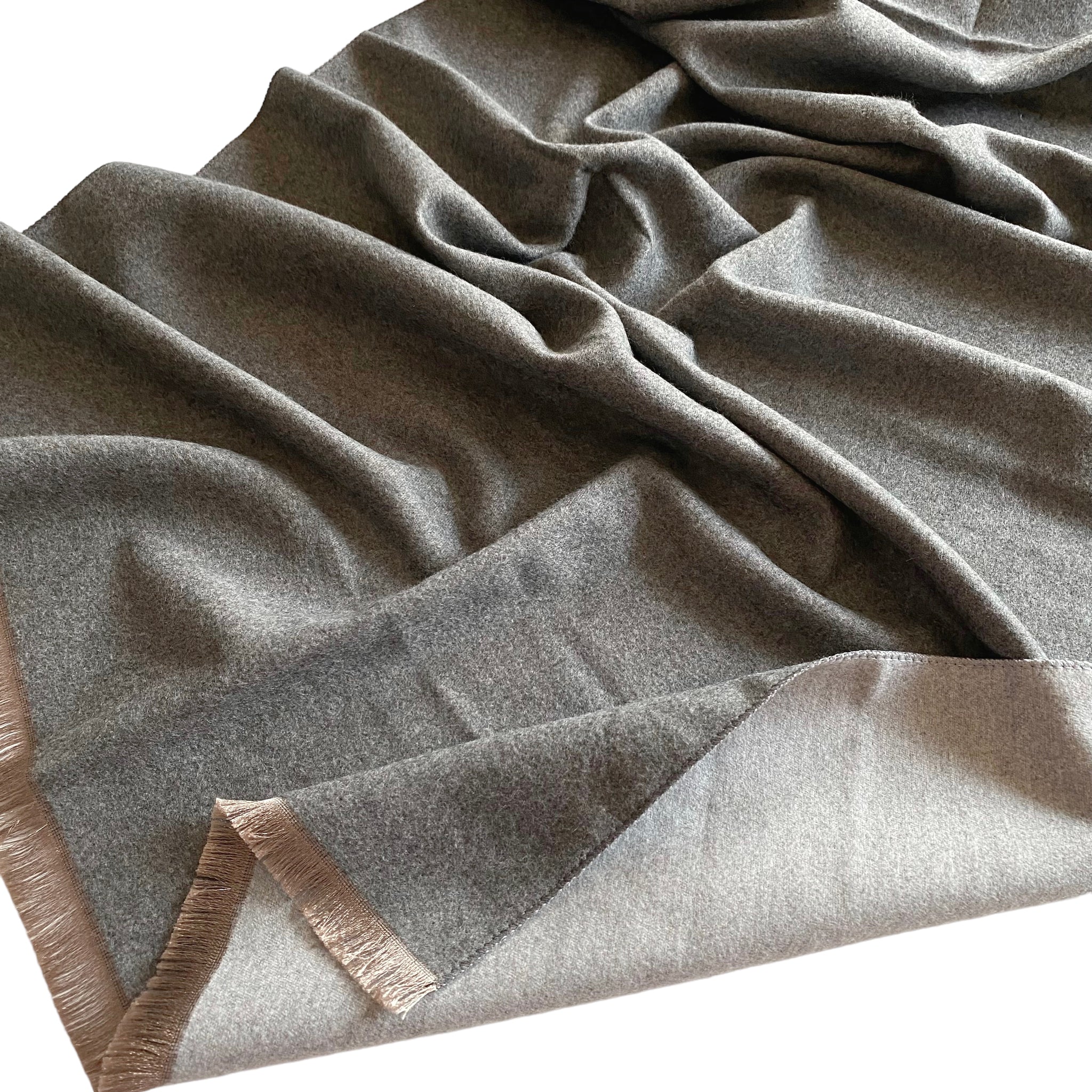 Reversible Stole - Charcoal & Grey