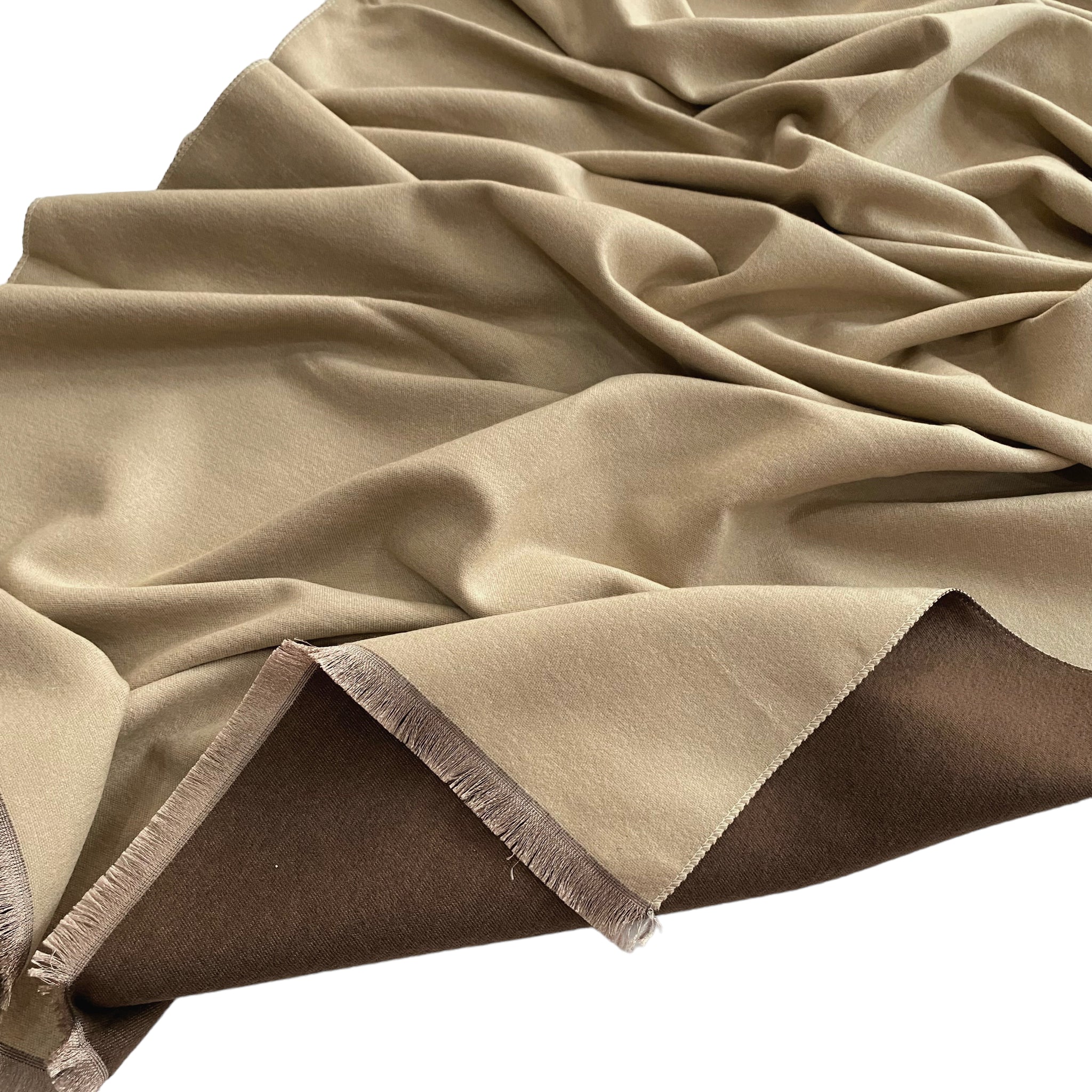 Reversible Stole - Beige & Chocolate