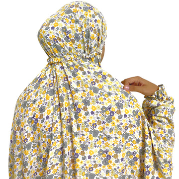 Namaz Chadar with Sleeves (Imported Fabric) – Mustard