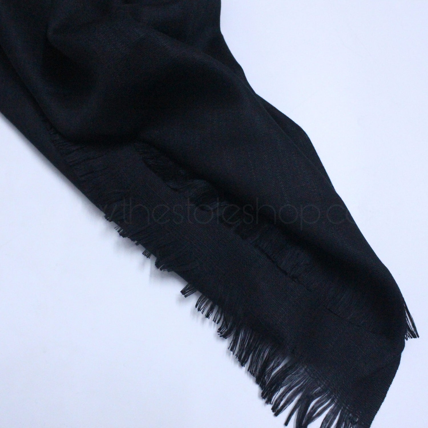 Premium Turkish – Slub Textured (Wider Width) – Black