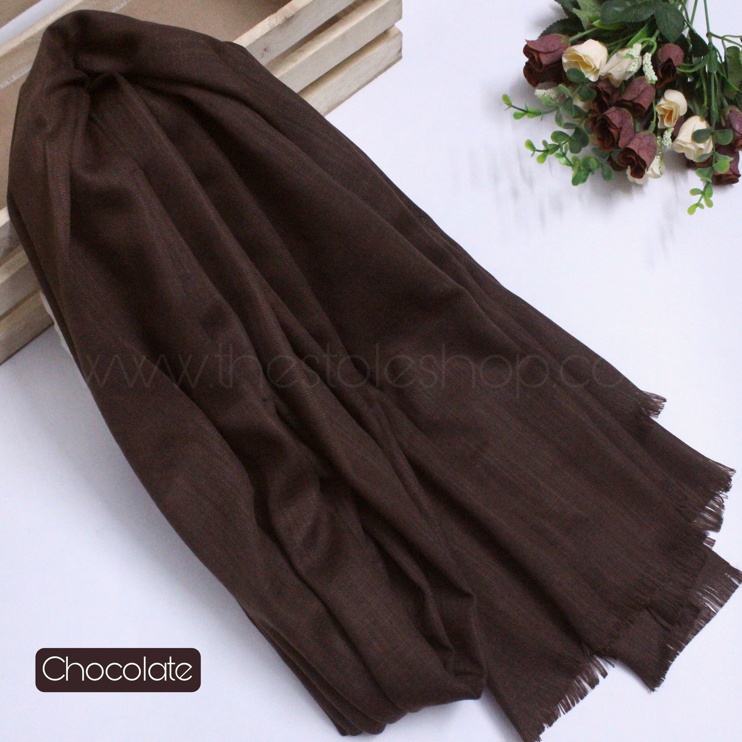 Premium Turkish – Slub Textured (Regular Width) – Chocolate