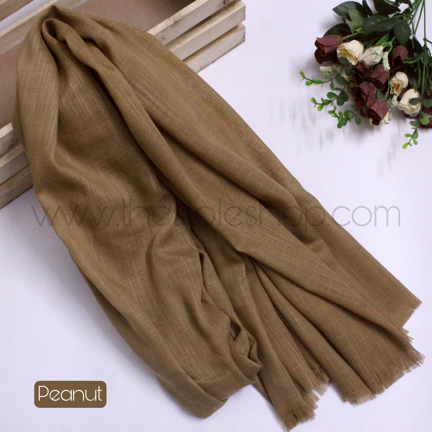 Premium Turkish – Slub Textured (Wider Width) – Peanut