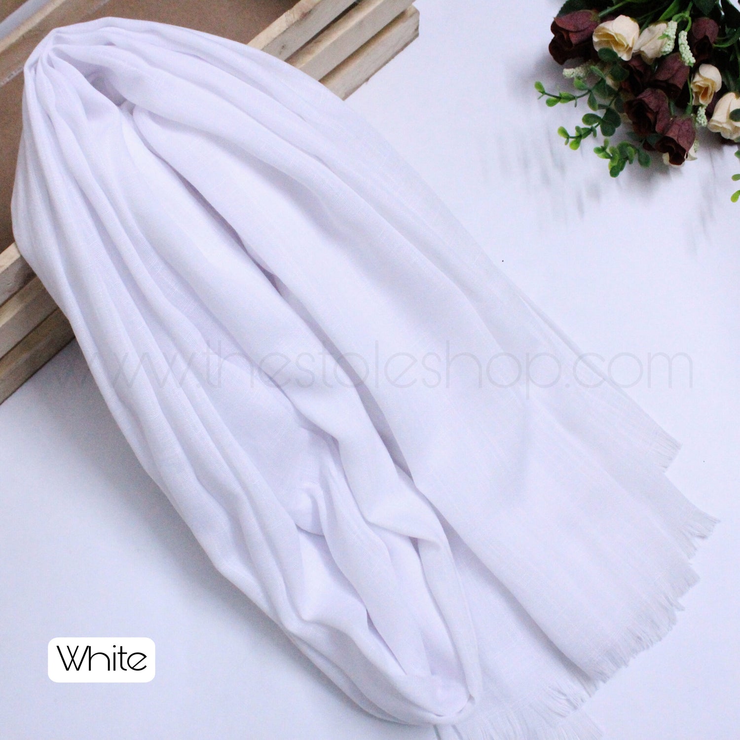 Premium Turkish – Slub Textured (Wider Width) – White