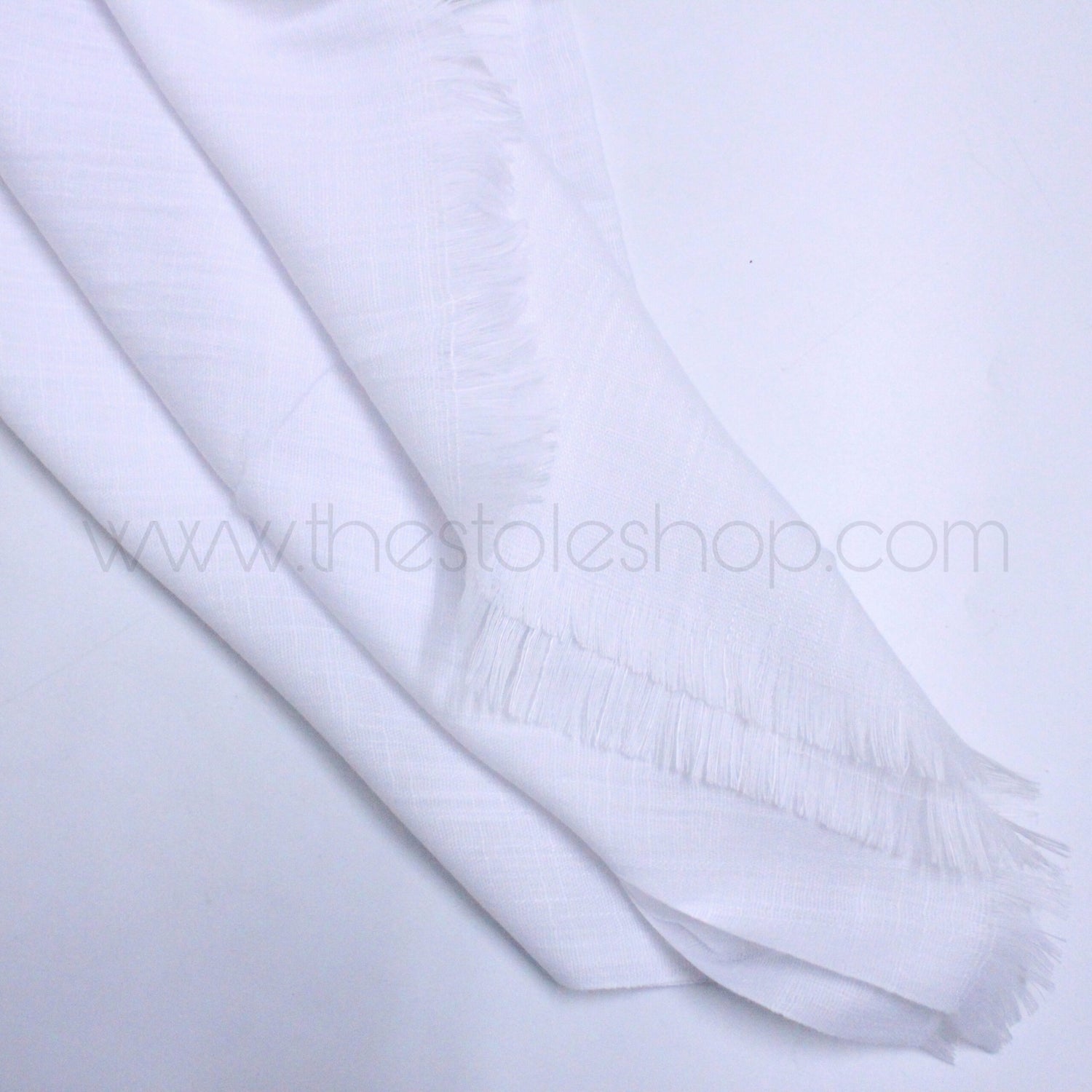 Premium Turkish – Slub Textured (Wider Width) – White