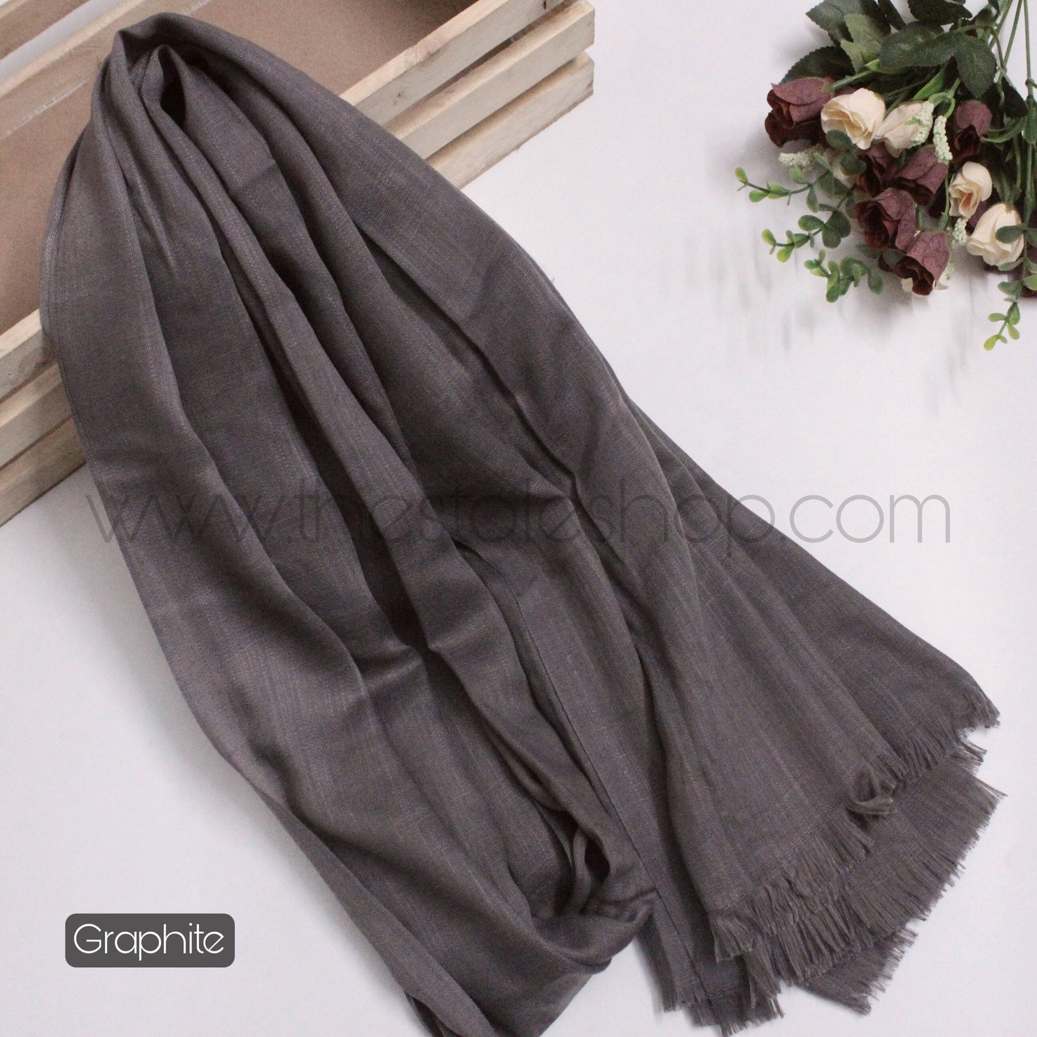 Premium Turkish – Slub Textured (Wider Width) – Graphite