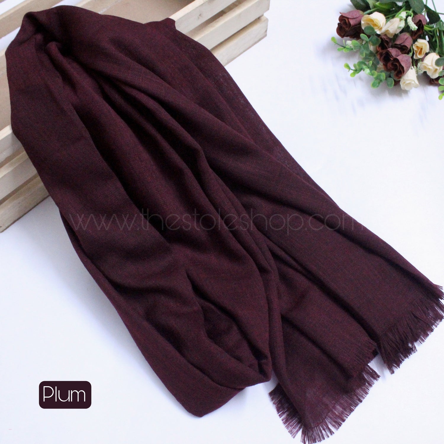 Premium Turkish – Slub Textured (Regular Width) – Plum