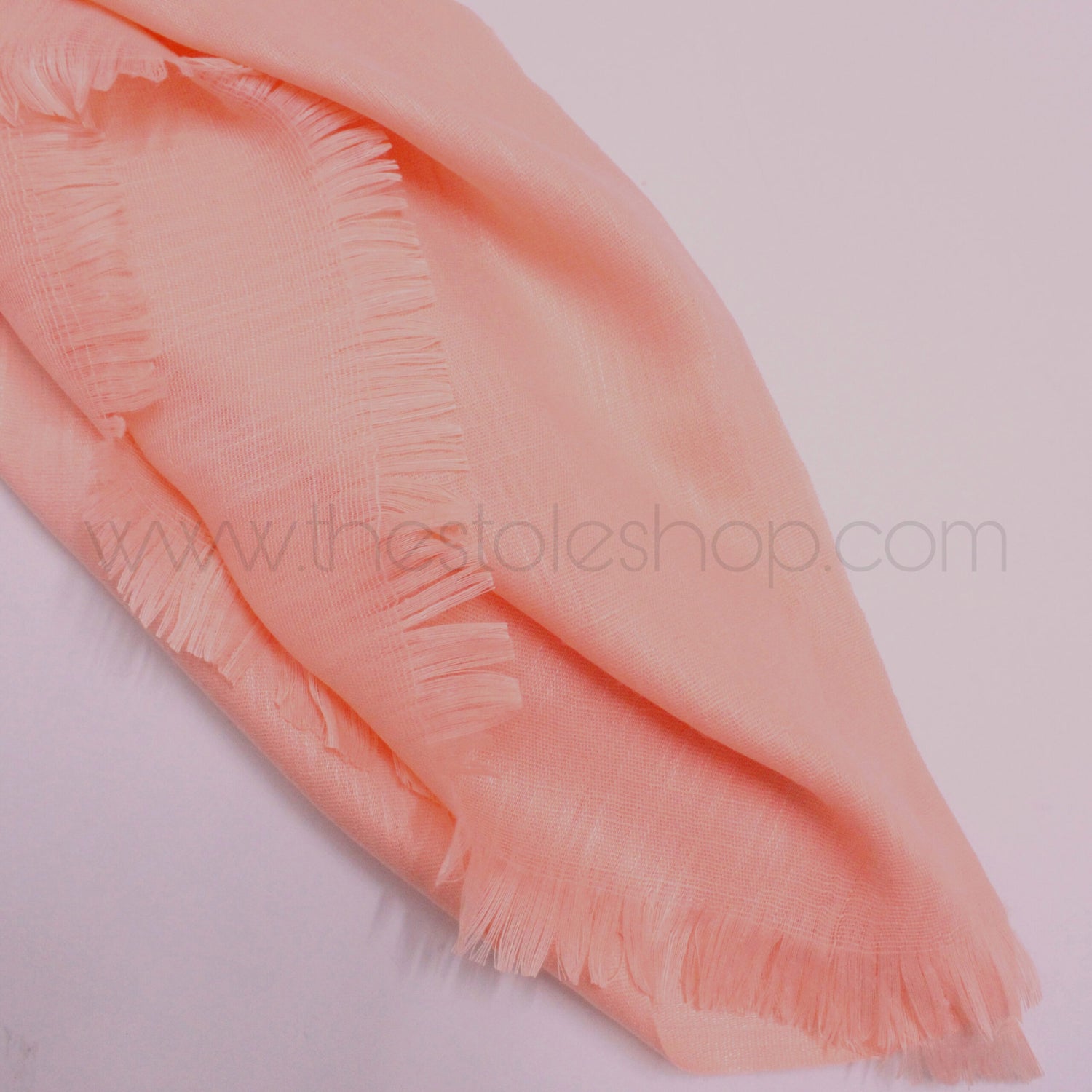 Premium Turkish – Slub Textured (Wider Width) – Peach