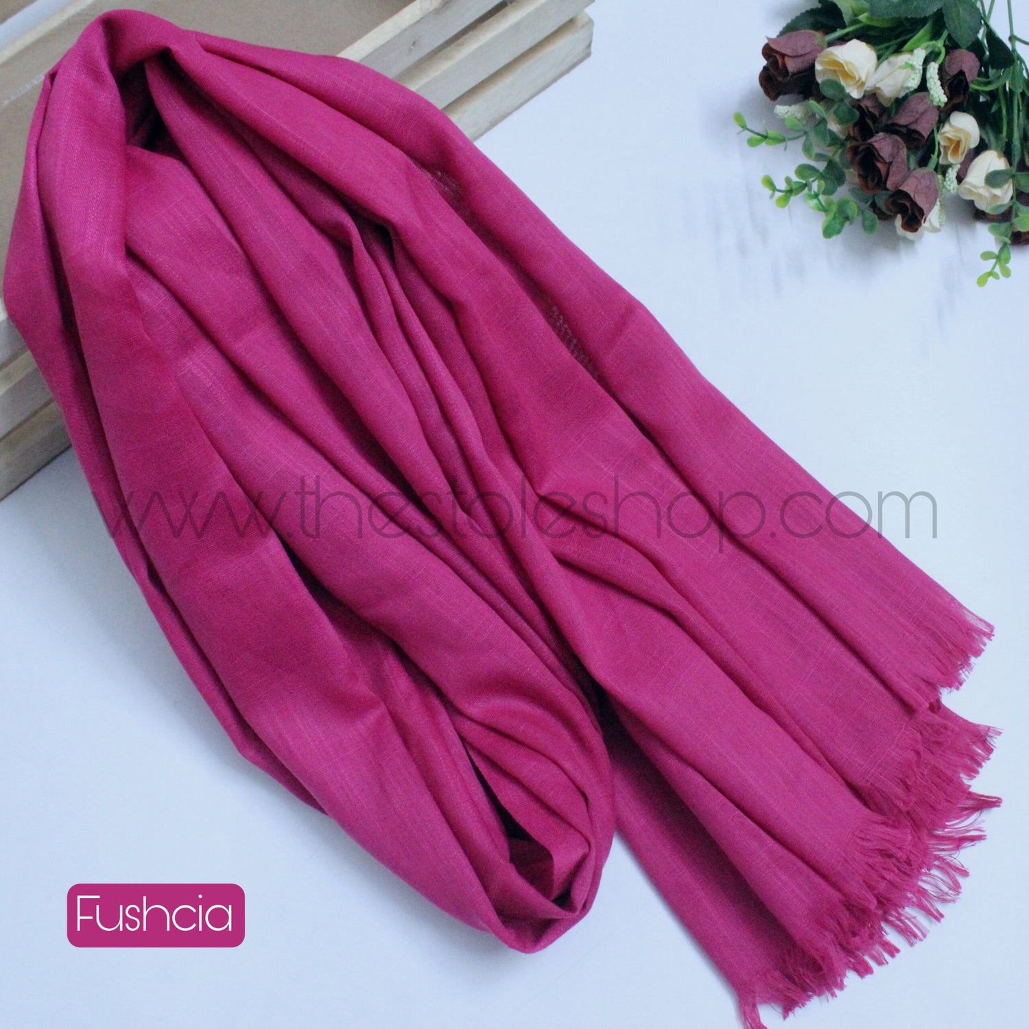 Premium Turkish – Slub Textured (Wider Width) – Fushcia