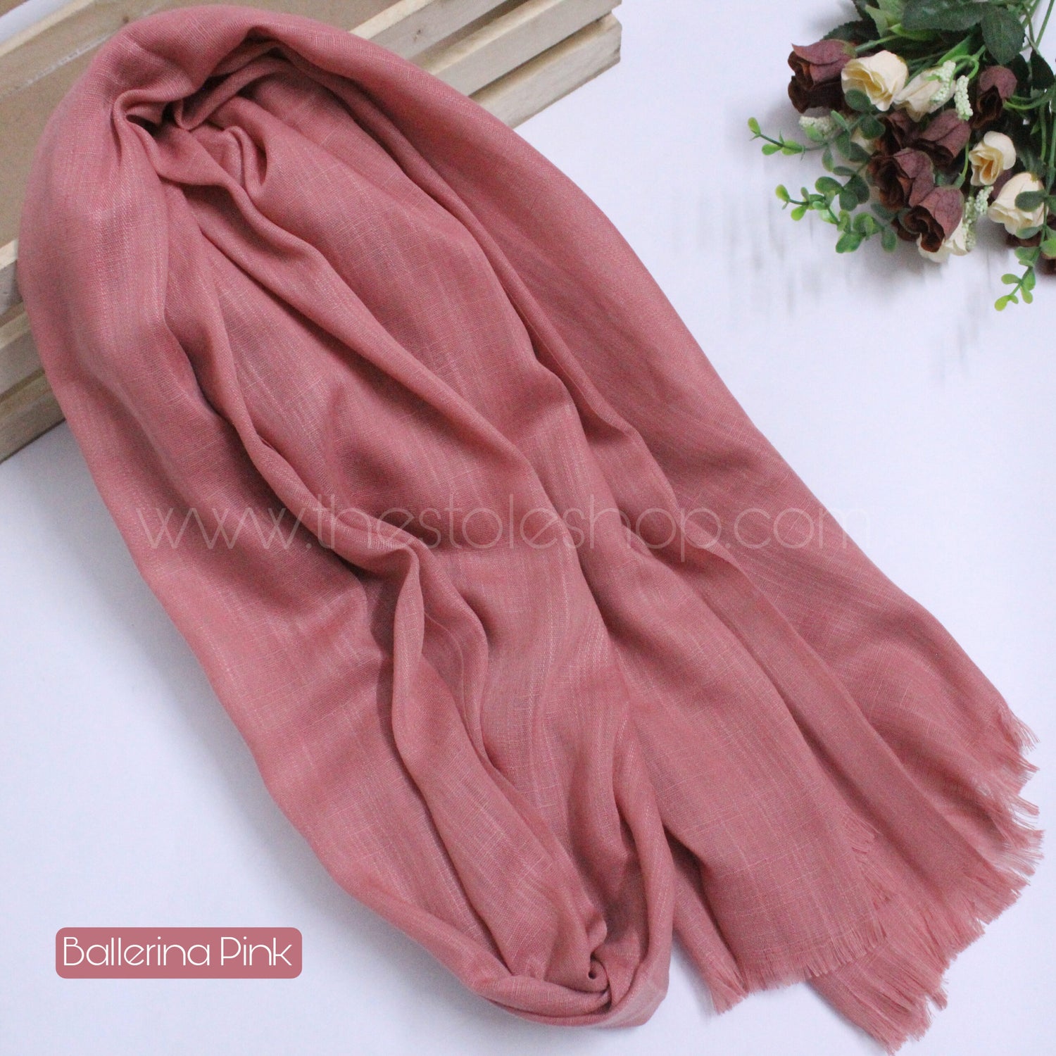 Premium Turkish – Slub Textured (Wider Width) – Ballerina Pink