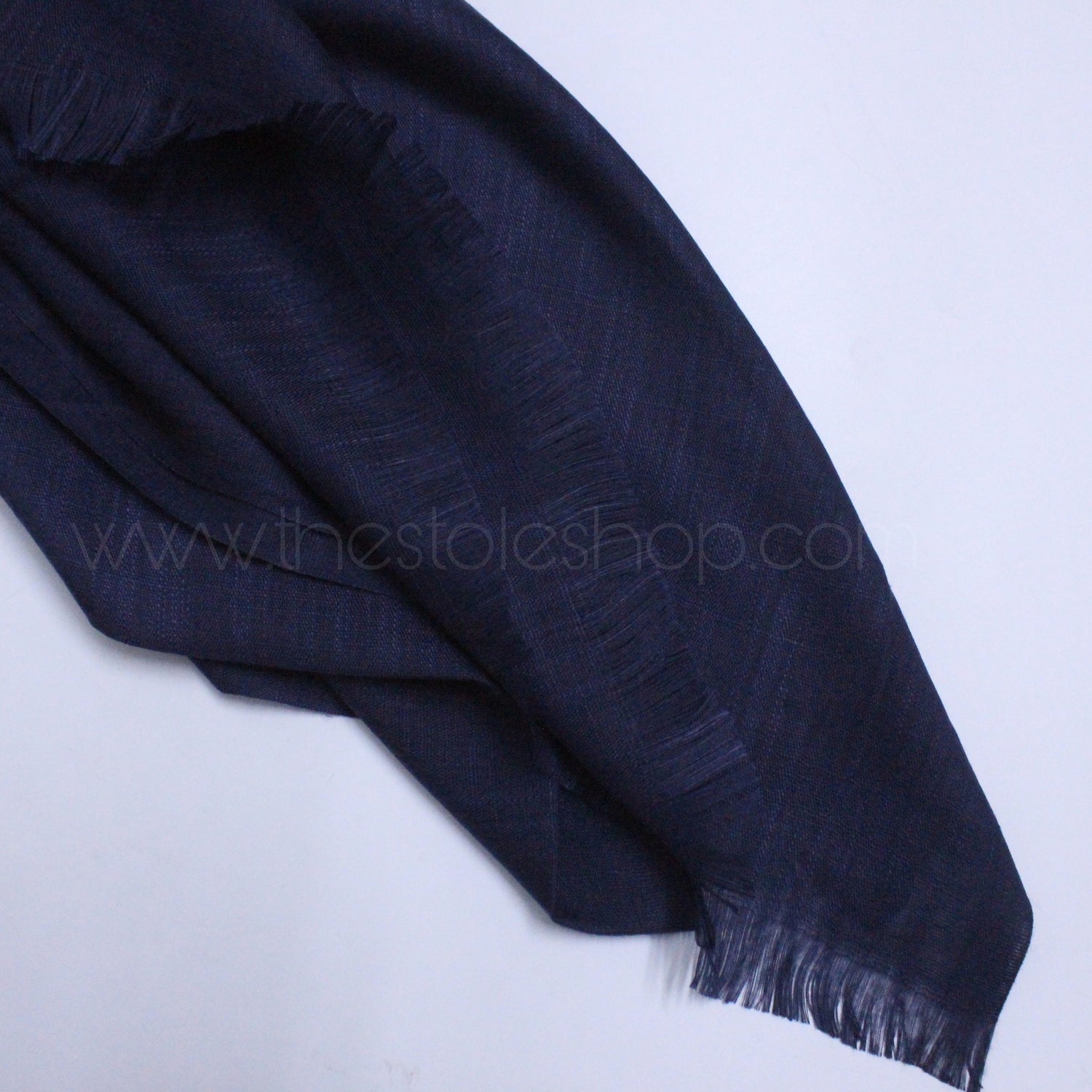 Premium Turkish – Slub Textured (Regular Width) – Midnight