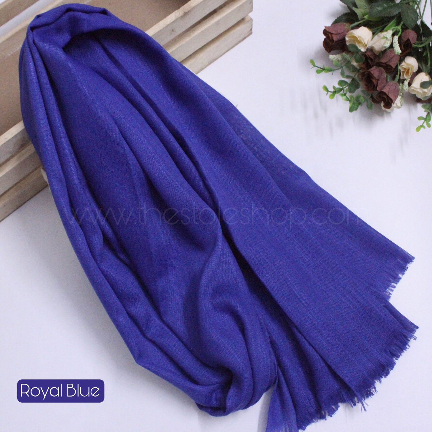 Premium Turkish – Slub Textured (Wider Width) – Royal Blue