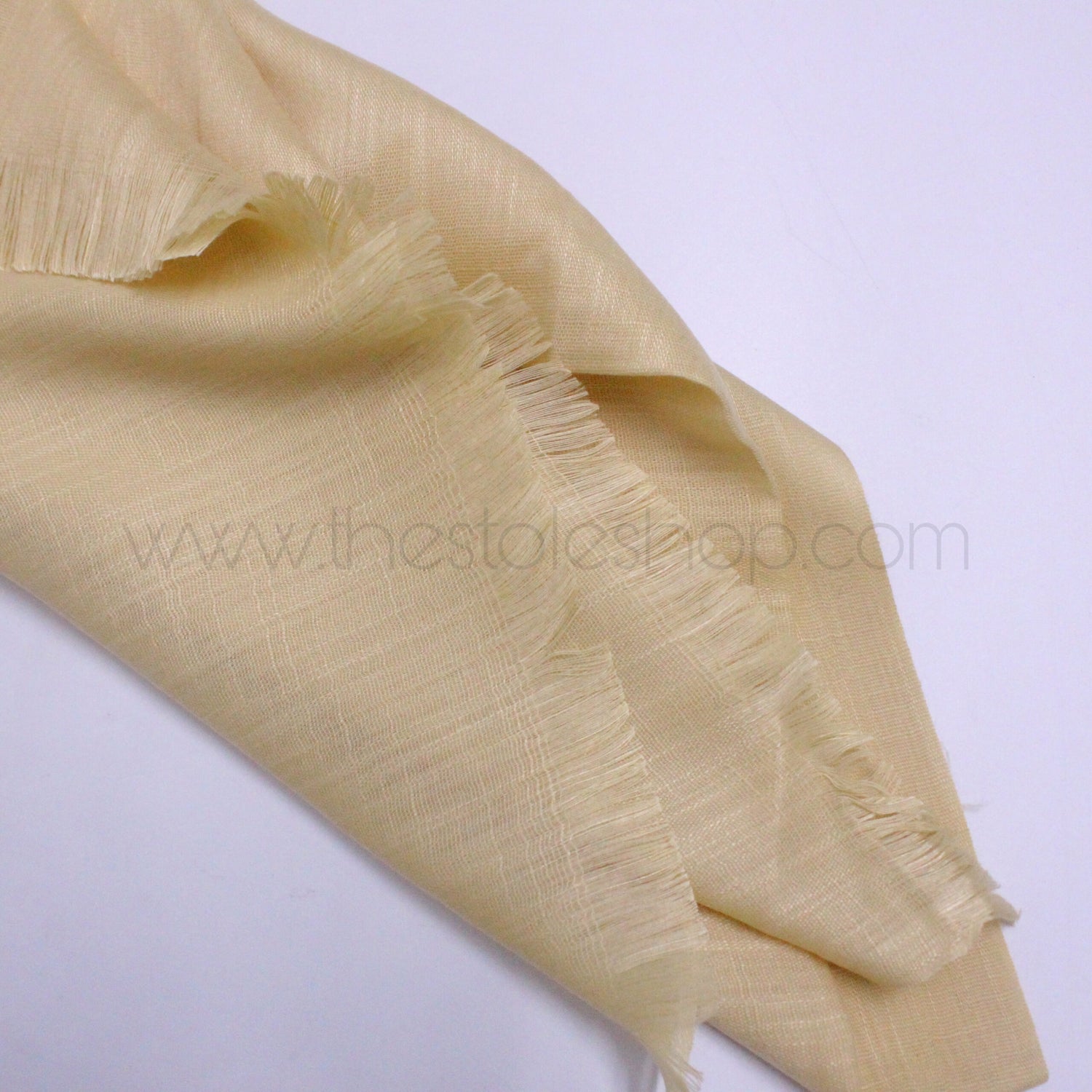 Premium Turkish – Slub Textured (Wider Width) – Dutch White