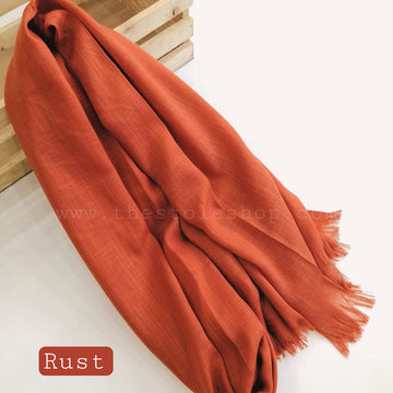 Premium Turkish – Slub Textured (Wider Width) – Rust