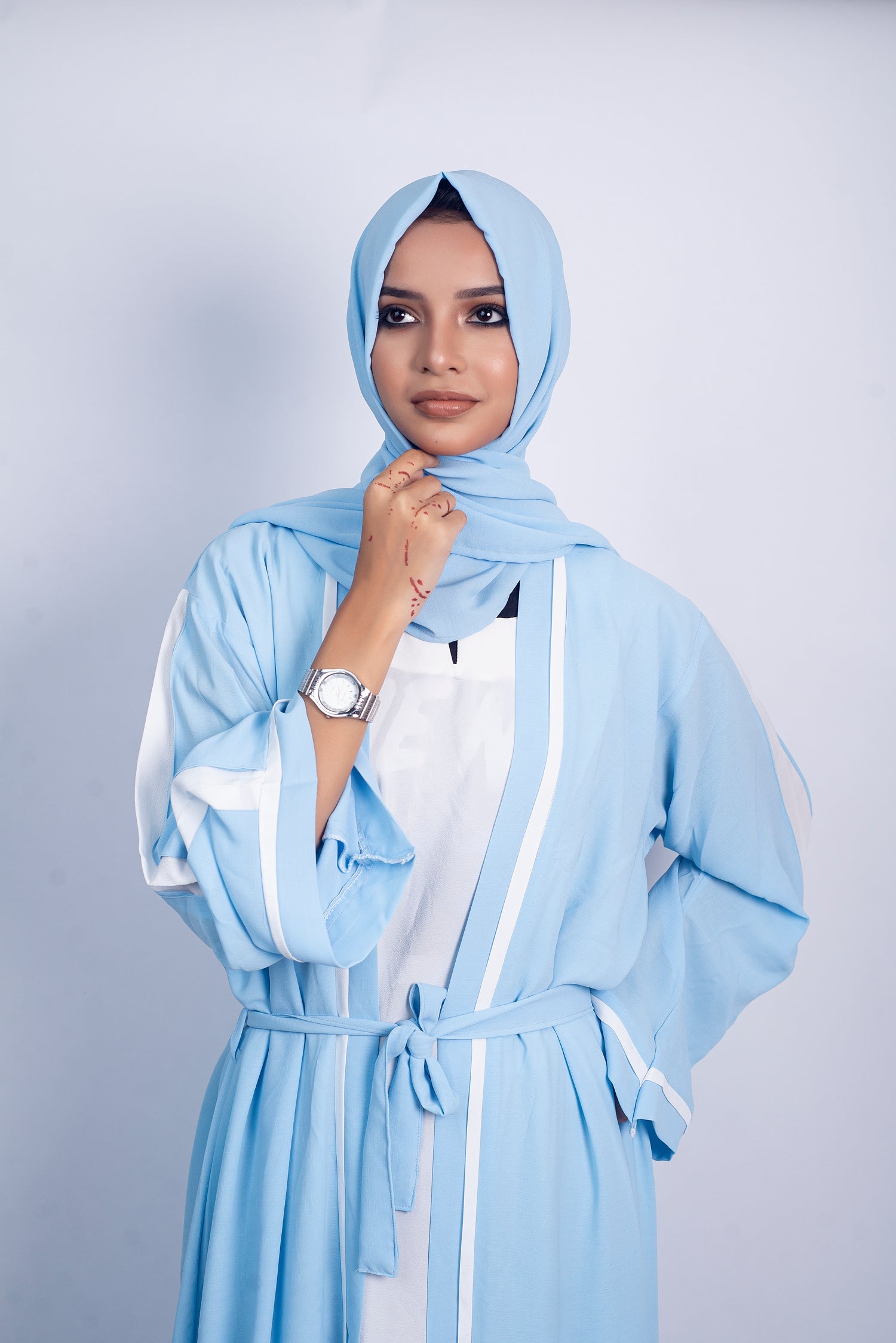 Aura Abaya - Sky Blue