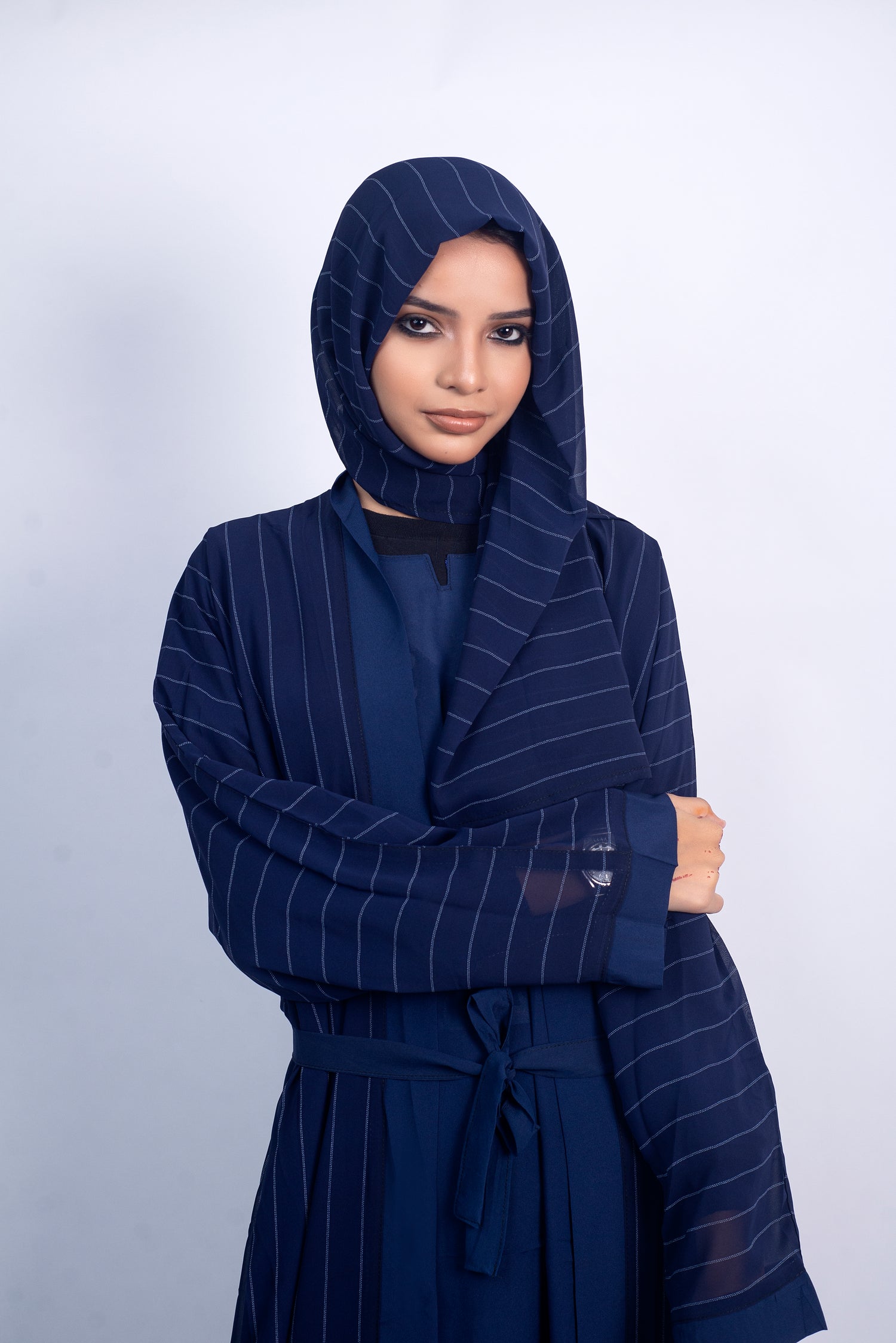 Symmetry Abaya - Navy Blue