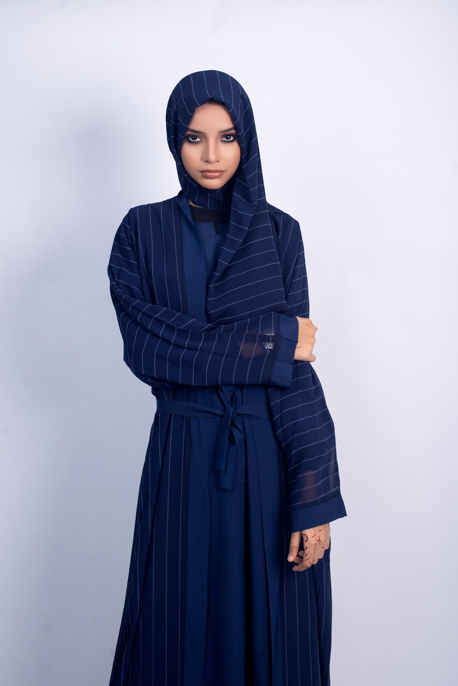 Symmetry Abaya - Navy Blue