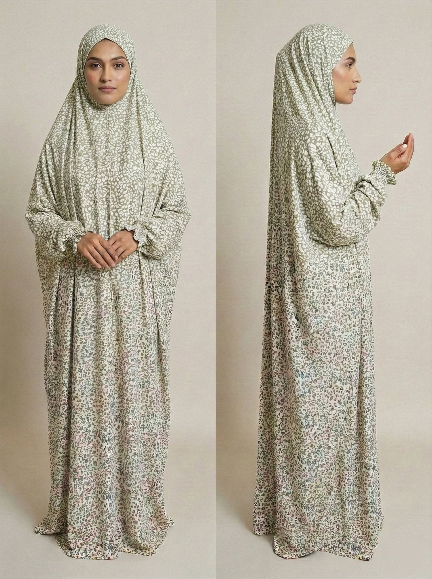 Premium Full Length Namaz Chadar With Sleeves (Imported Fabric)