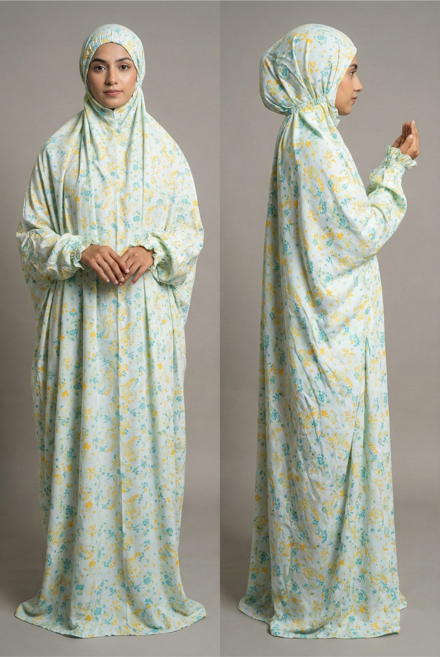 Premium Full Length Namaz Chadar With Sleeves (Imported Fabric)