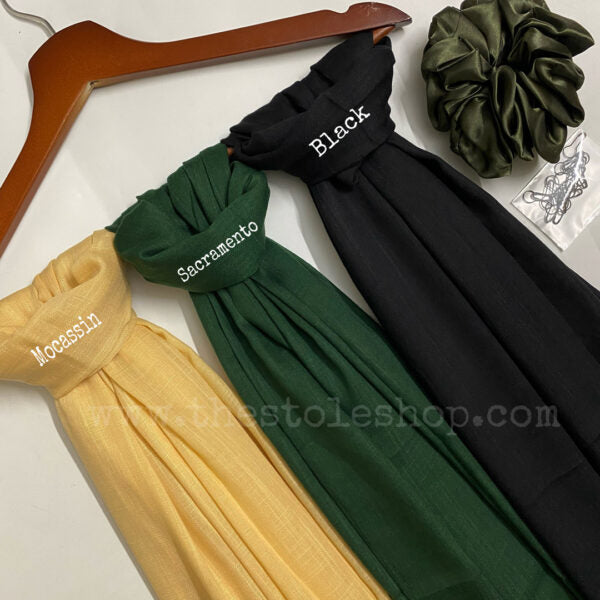 “Grove” Premium Turkish (Regular Width) Hijab Bundle of 3