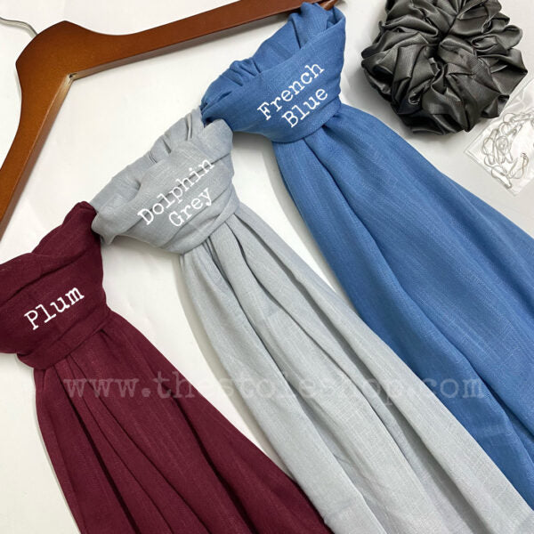 “Eclipse” Premium Turkish (Regular Width) Hijab Bundle of 3