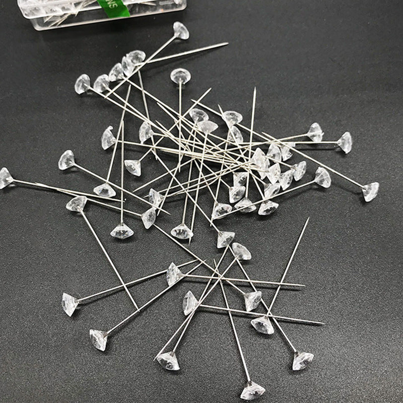 Crystal Hijab Pin - Transparent