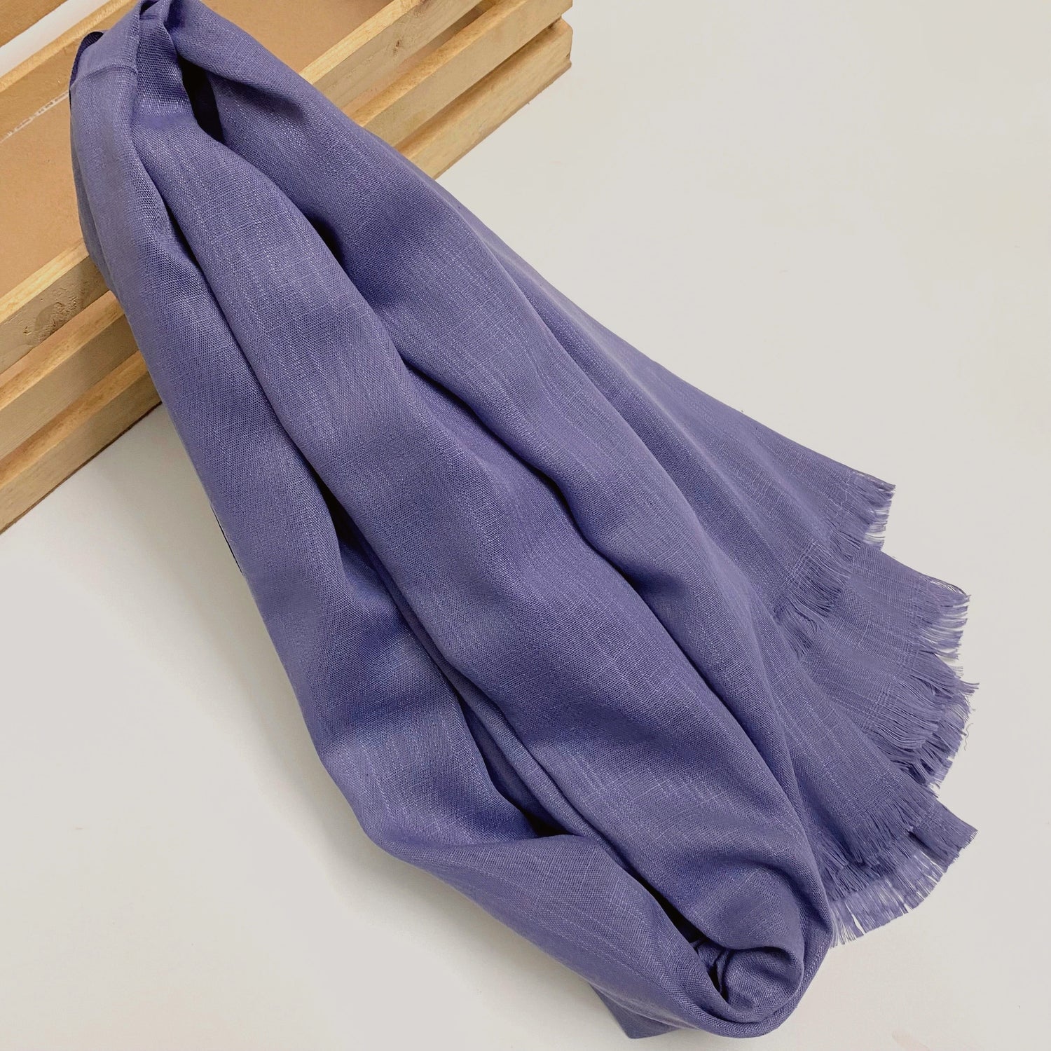 Premium Turkish – Slub Textured (Regular Width) – Periwinkle