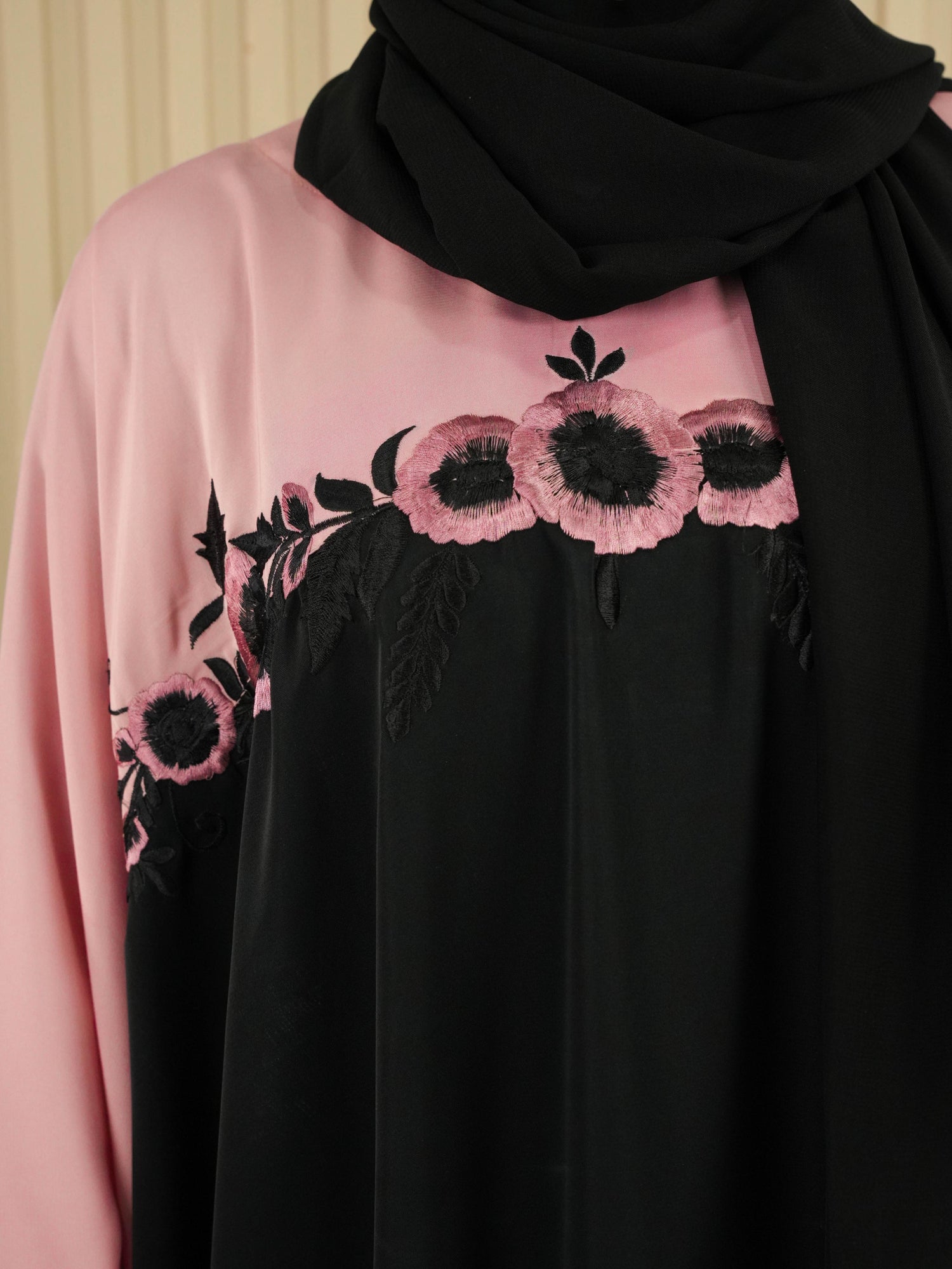 Flora Abaya - Blush (With Free Delivery)