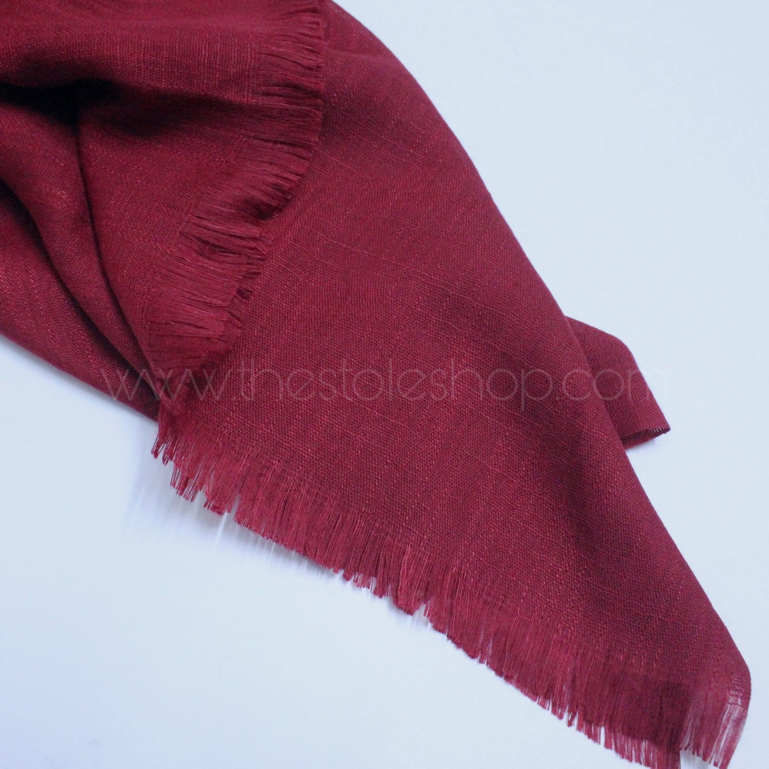 Premium Turkish – Slub Textured (Regular Width) – Wine