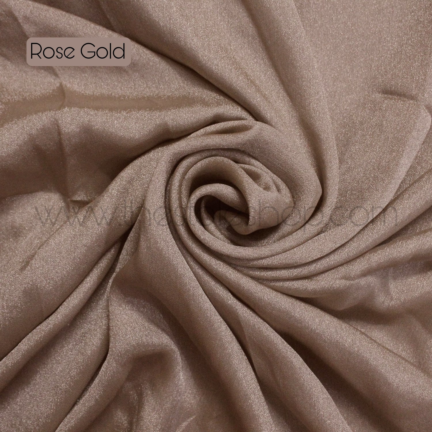 Metallics Gold Crinkle Silk Hijab – Rose Gold