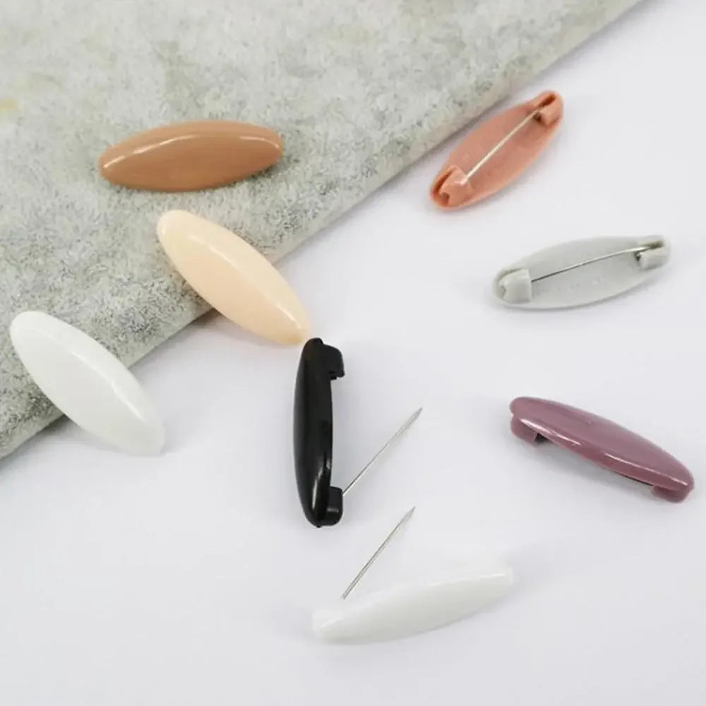 Plain Safety Pins (pack of 6) - Multicolor