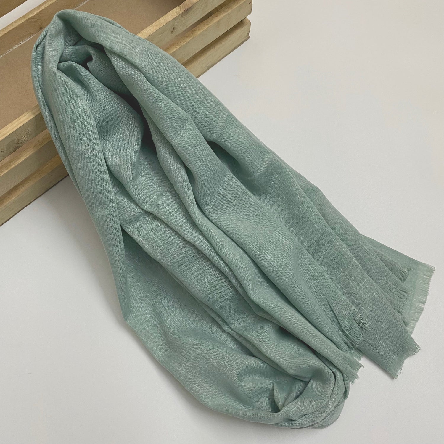 Premium Turkish – Slub Textured (Regular Width) – Sea Green