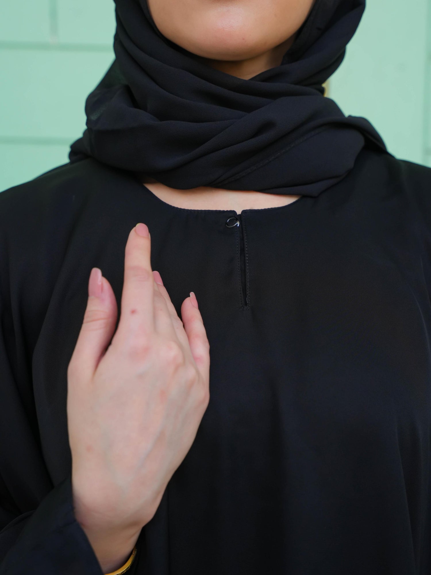 Butterfly Abaya (Front Close)- Black