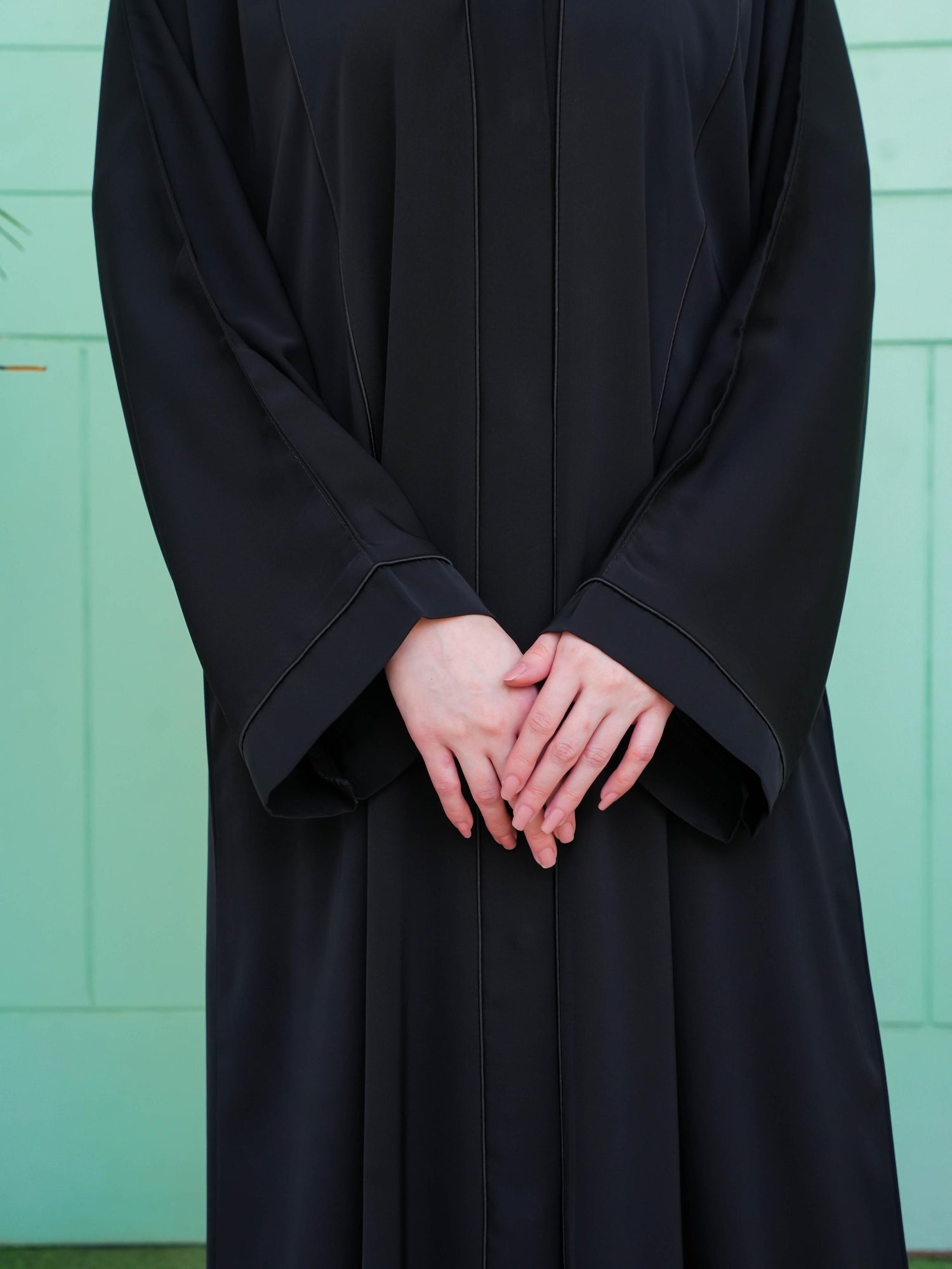 Linia Piping Abaya - Black Piping (With Free Delivery)