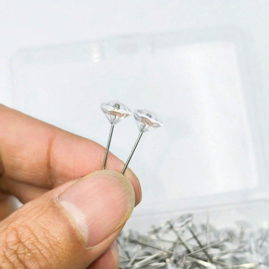 Crystal Hijab Pin - Transparent