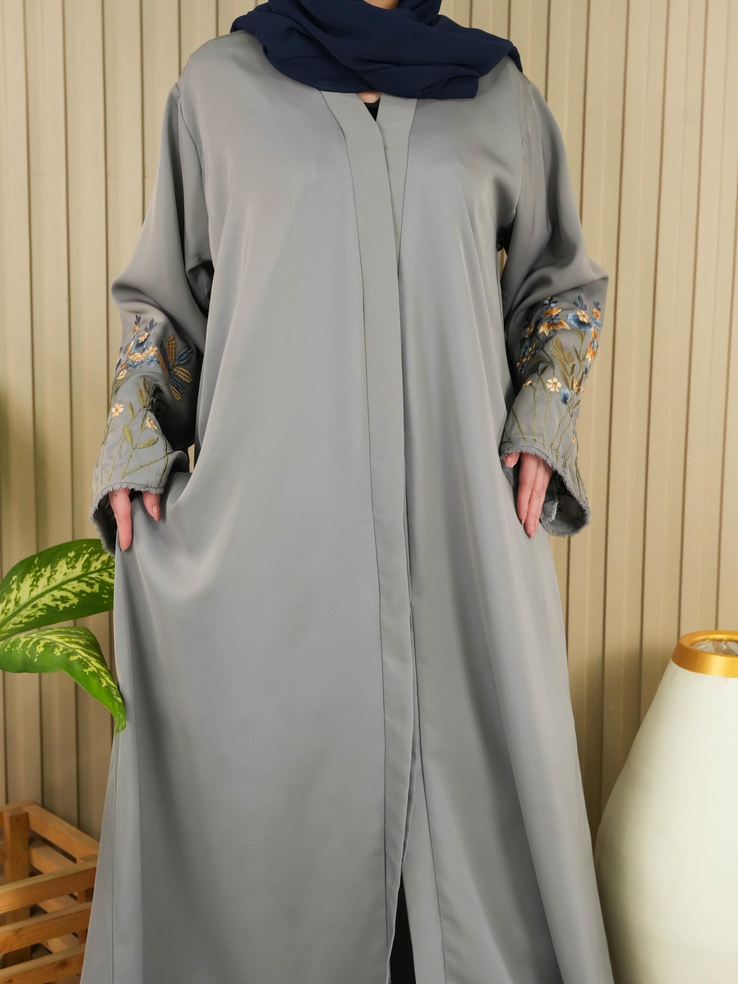 Florina Signature Abaya - Grey