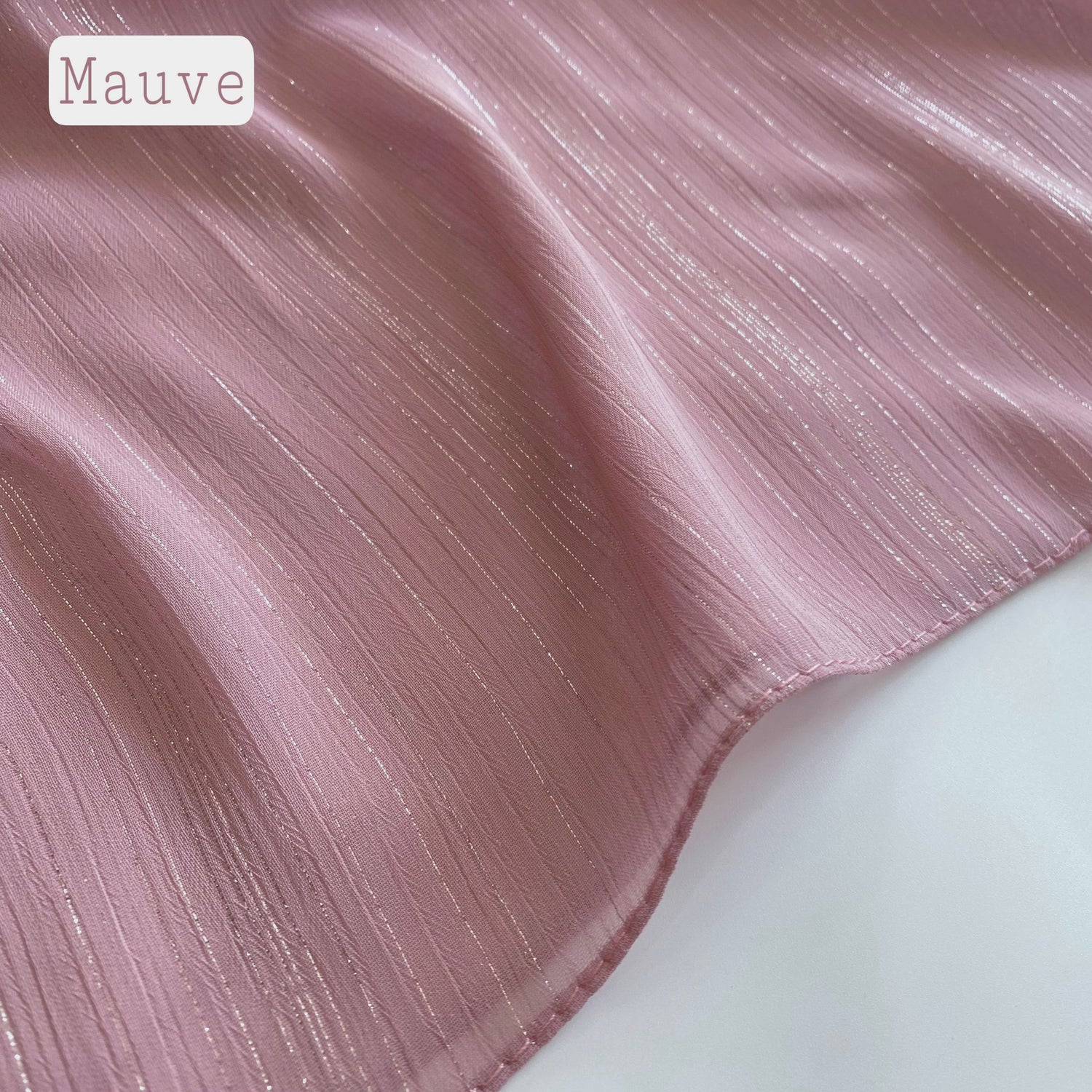 Glossy Streaks Chiffon Hijabs – Mauve