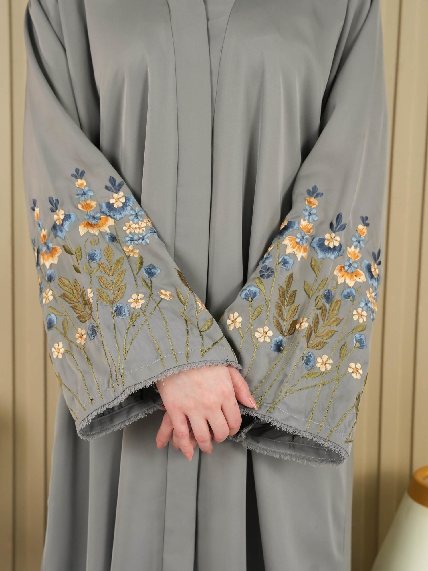Florina Signature Abaya - Grey