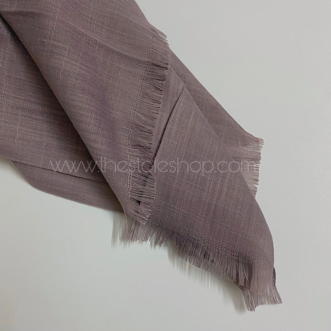 Premium Turkish – Slub Textured (Regular Width) – Lilac Grey