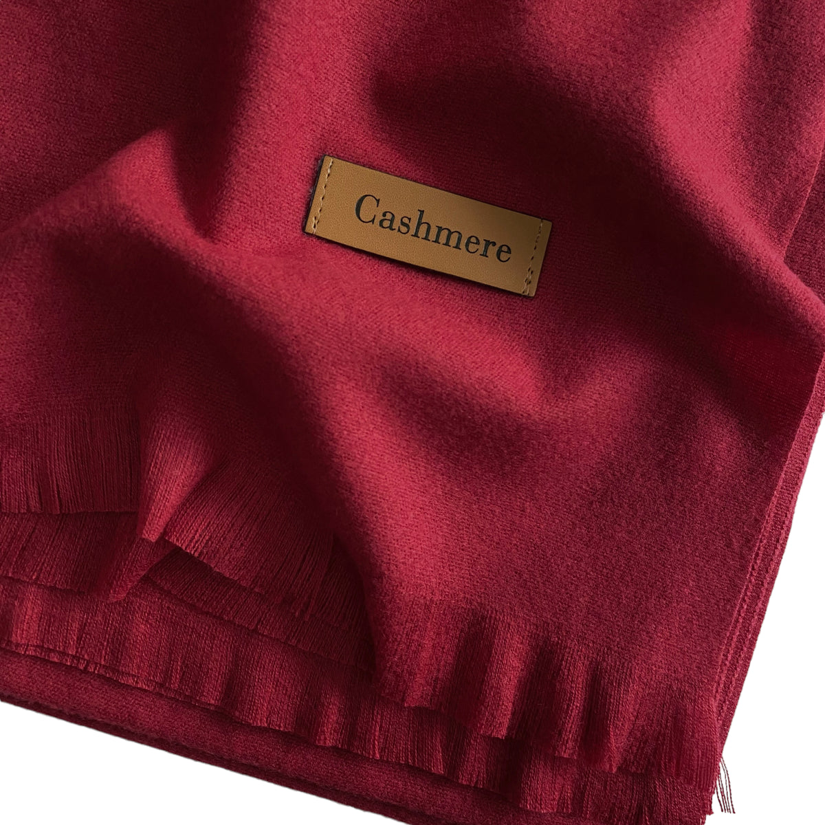 Plain Woolen Cashmere - Wine
